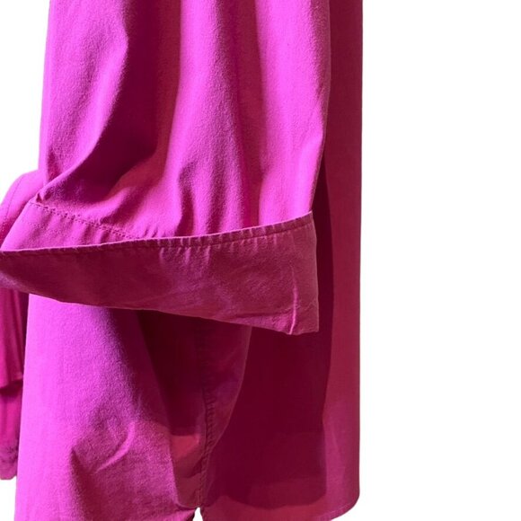 Lands End Womens Button Down Pink Shirt Wing Cuffs Plus Size 26W u - Picture 6 of 8